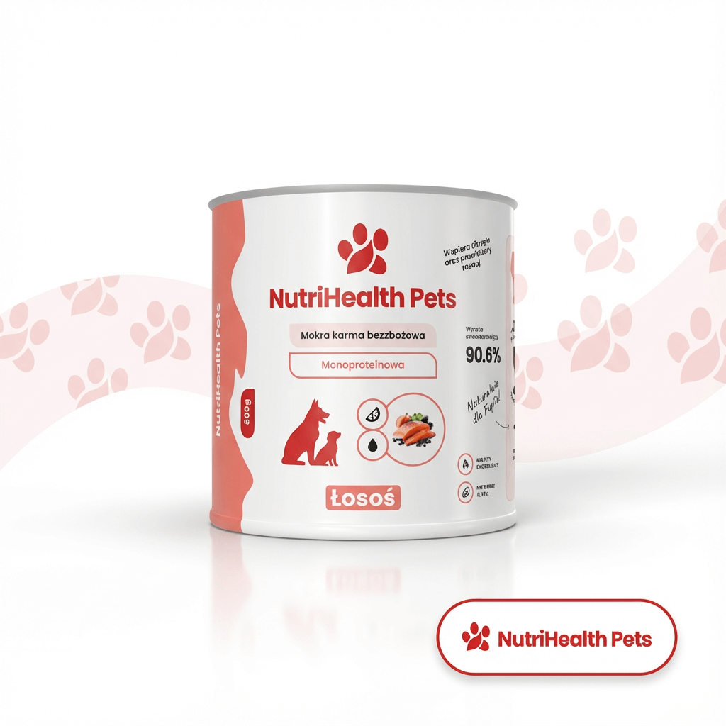 Karmy mokre dla psów – NutriHealth Pets (grafika kolekcji).