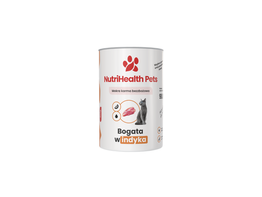 Karma Mokra Dla Kota – bogata w Indyka | NutriHealth Pets