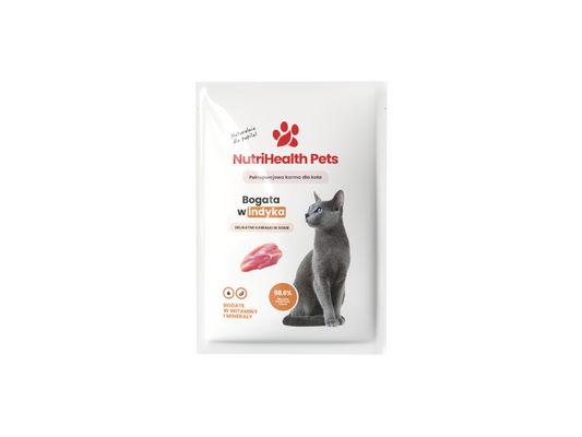 Saszetka dla Kota Monoproteinowa - Indyk | NutriHealth Pets