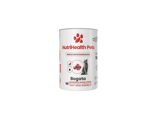 Karma Mokra Dla Kota – bogata w Jagnięcinę | NutriHealth Pets