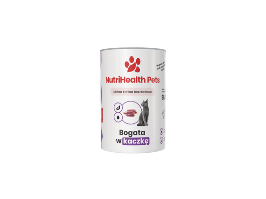 Karma Mokra Dla Kota – bogata w Kaczkę | NutriHealth Pets