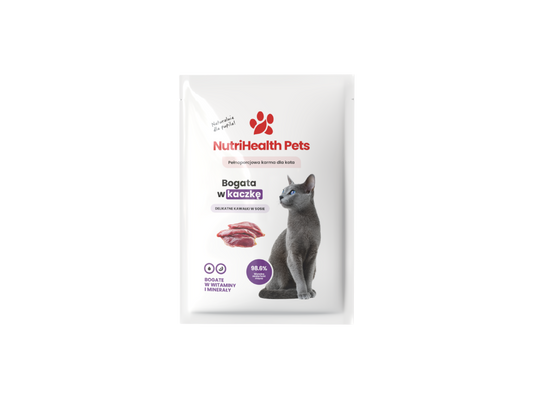 Saszetka dla Kota Monoproteinowa - Kaczka | NutriHealth Pets